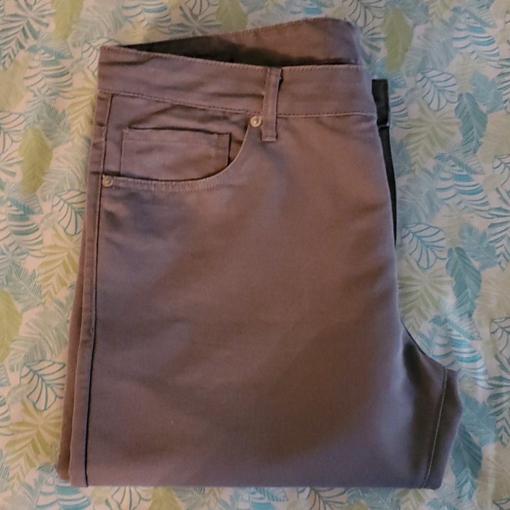 Greyish green men's pants